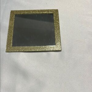 Wedding or Other Gold Glitter Square Mirror